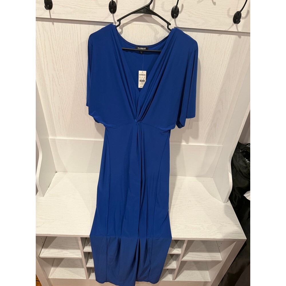 Express blue maxi dress size medium NEW NWT